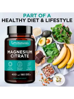 MAGNESIUM CITRATE 400 MG SUPPLEMENT 180 CAPSULES