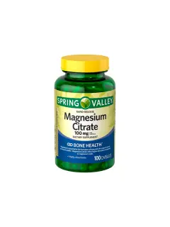 SPRING VALLEY RAPID RELEASE MAGNESIUM CITRATE DIETARY SUPPLEMENT 100 MG 100 COUNT